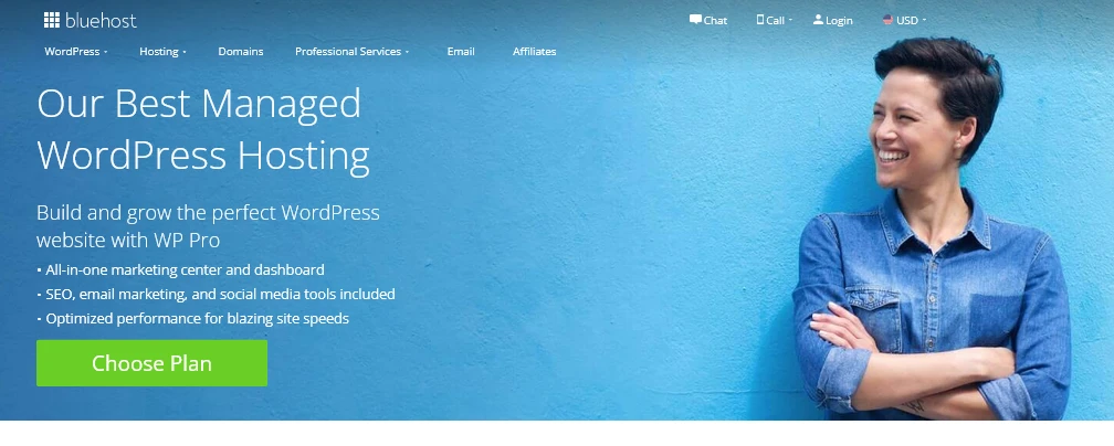 bluehost WordPress hosting speed review