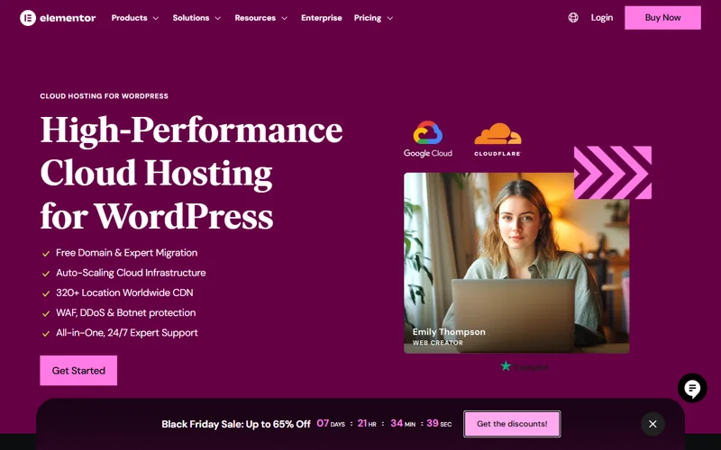 Elementor Hosting Black Friday deal: Up to 65% off Elementor products, hosting up to 50% off