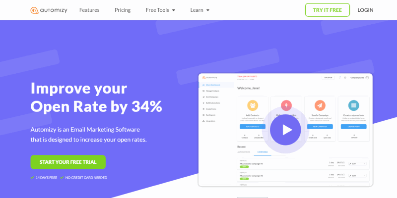 Email Marketing Automation Software | Automizy