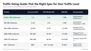 Traffic Sizing Guide: Pick the Right Spec for Your Traffic Level — Traffic Threshold Guide: What Do You Actually Need?