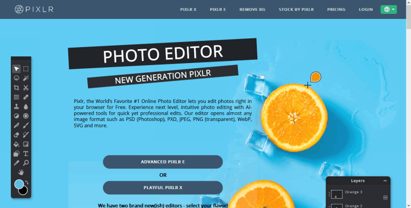 Photo editor online Pixlr com