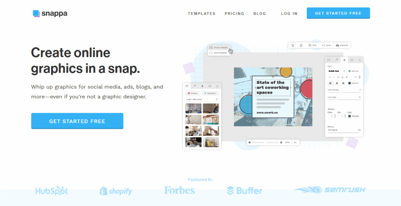 Snappa Create online graphics in a snap