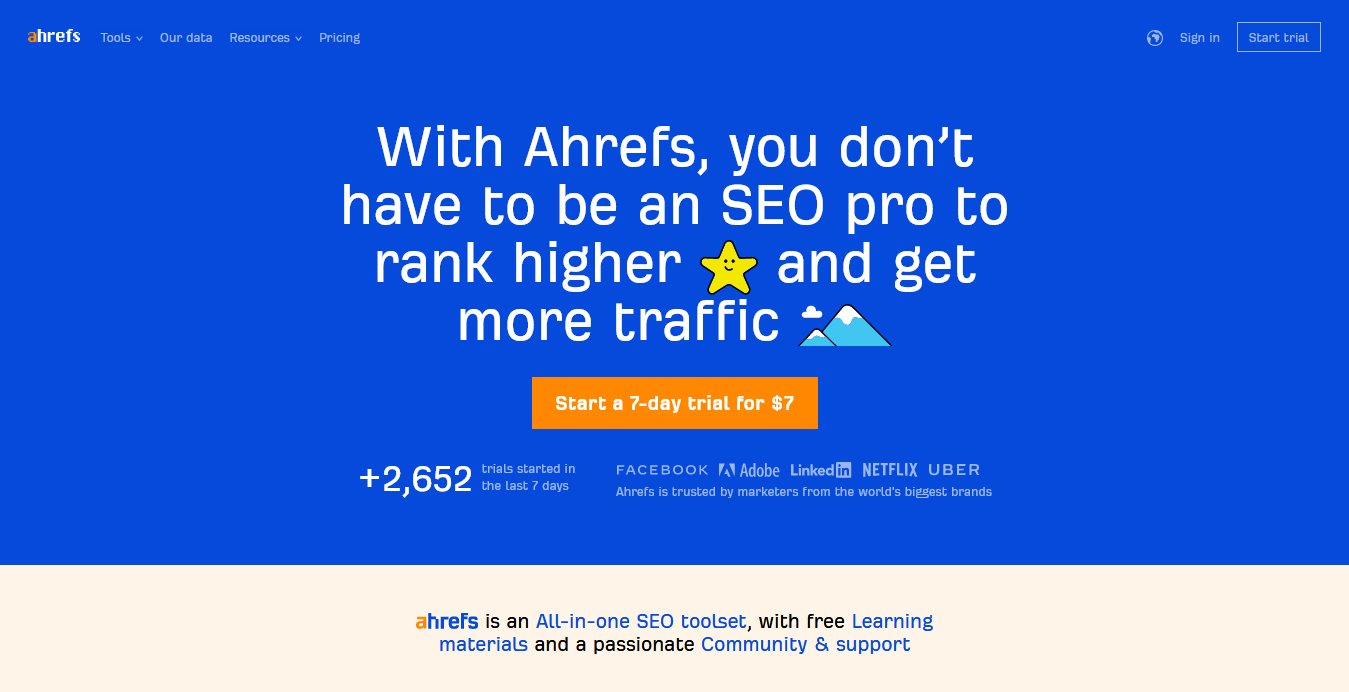 Ahrefs - SEO Tools Resources To Grow Your Search Traffic