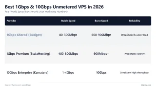 Best 1Gbps & 10Gbps Unmetered VPS in 2026 — Real-World Speed Benchmarks (Not Marketing Numbers)