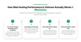 How Web Hosting Performance in Vietnam Actually Works — Performance is dictated less by CPU speed and more by geographic routing and submarine cable stability.