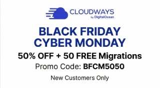 Cloudways Black Friday Cyber Monday Coupon Code 2026