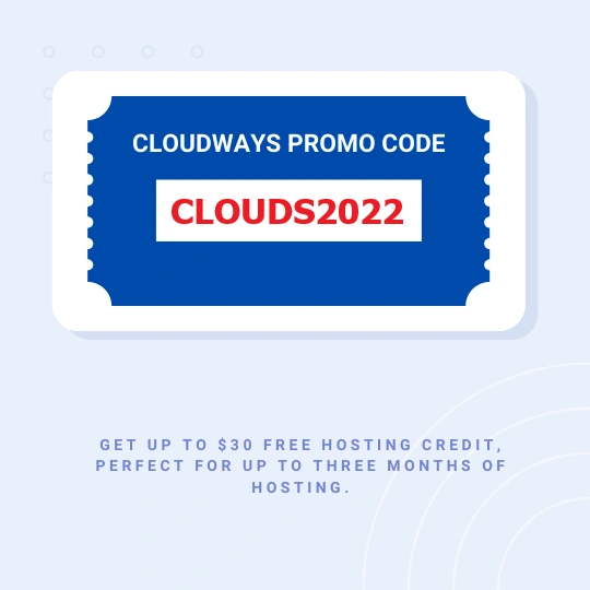 Cloudways $30 Promo Code Card