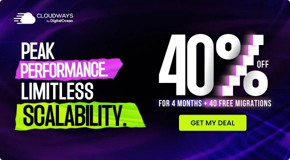 Cloudways Summer 2026 offer: 40% off for 4 months