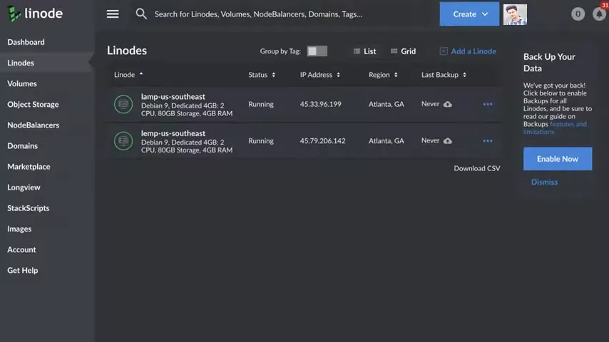 server setup for speed test