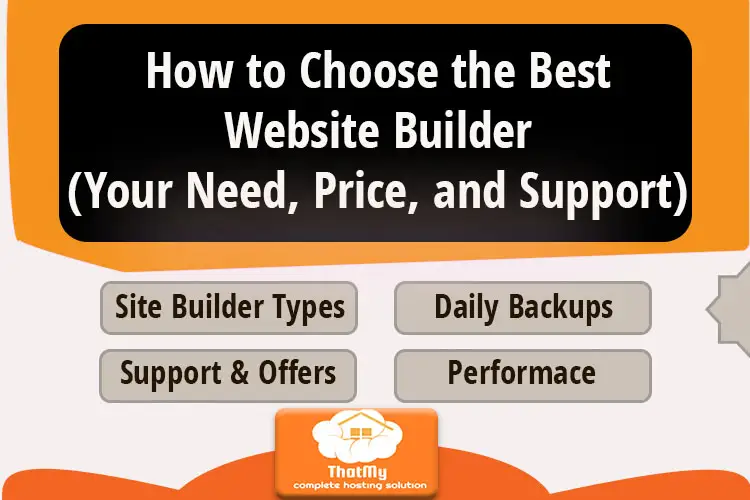 How to Choose the Best Website Builder(Your Need, Price, and Support)