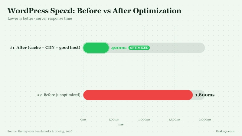 WordPress Speed: Before vs After Optimization