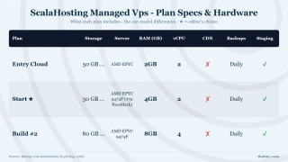 ScalaHosting Managed Vps - Plan Specs & Hardware: Entry Cloud, Start, Build #2