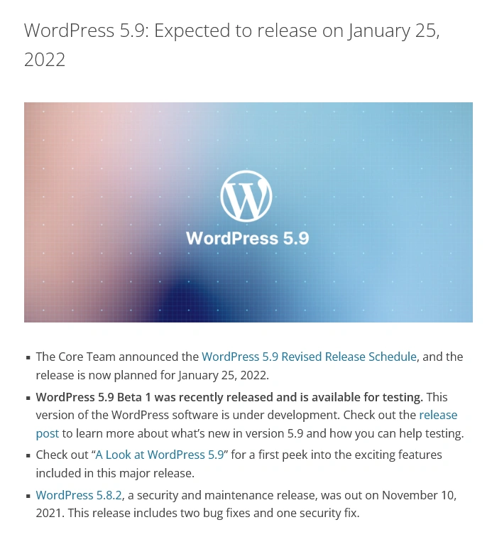 wordpress always maintained